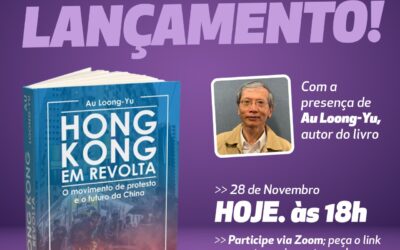 Lançamento do livro Revolta de Hong Kong